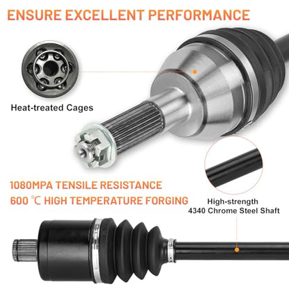 Rear Left/Right CV Axle Shafts for Polaris Ranger 4x4 400 2010-2014, Ranger 800 Mid-Size EFI EPS 2013 2014, Ranger EV 2010-2020, Ranger EV Li-Ion 16-18, Drive Half Shaft for 1332692- Fit 72' - size: 1 pcs - rear left or right