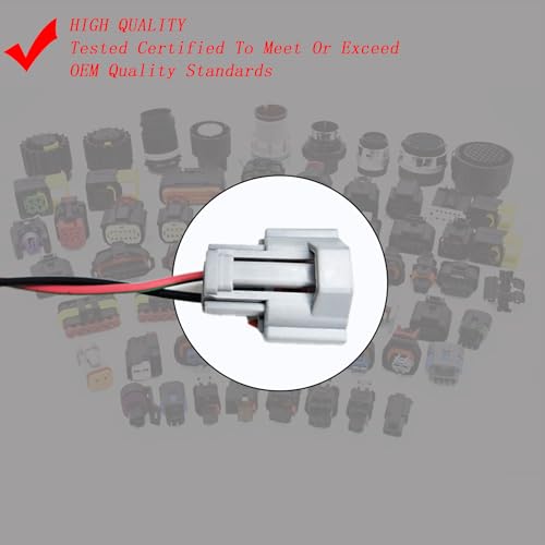 Set of 4PCS Fuel Injector Connector Plug Harness Pigtail Wire 23250-75040 Replacement for Toyota Tacoma 2.4L L4 Hilux 2RZFE 95-00