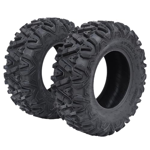 Towallmark Set of 2 26x9x12 ATV UTV Tires, 6PR Durable All Terrain Off-Road Tires, Heavy Duty Replacement Tires for Trail, Mud & Gravel - size: 26x9-12