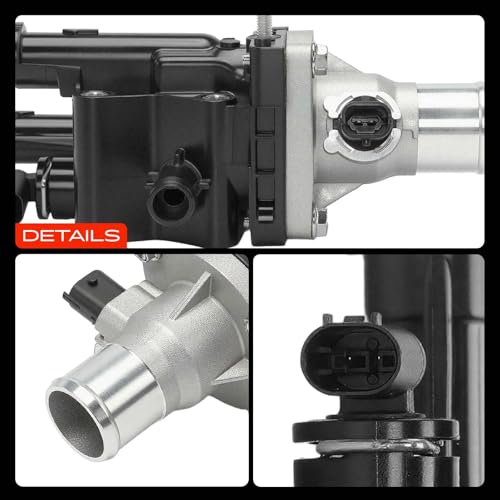 A-Premium Engine Coolant Thermostat Housing Assembly Compatible with Chevy - style: Plastic and Aluminum Materials