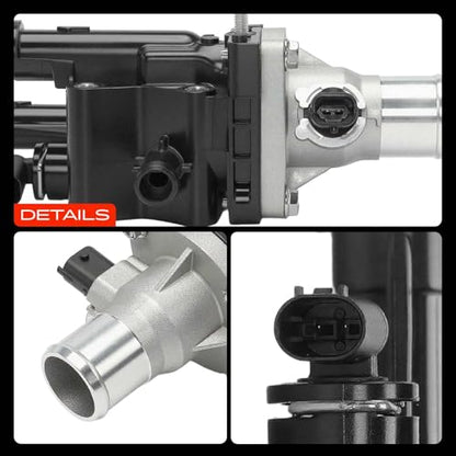 A-Premium Engine Coolant Thermostat Housing Assembly Compatible with Chevy - style: Plastic and Aluminum Materials
