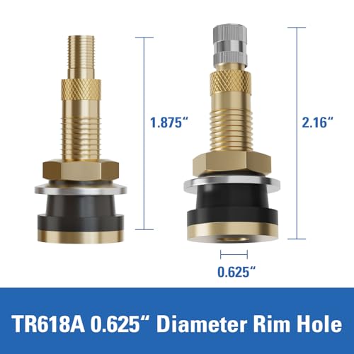 CKAuto TR618A Tubeless Air Liquid Tractor Clamp-in Valve Stems, 10 Pcs/Pack - color: TR618A10