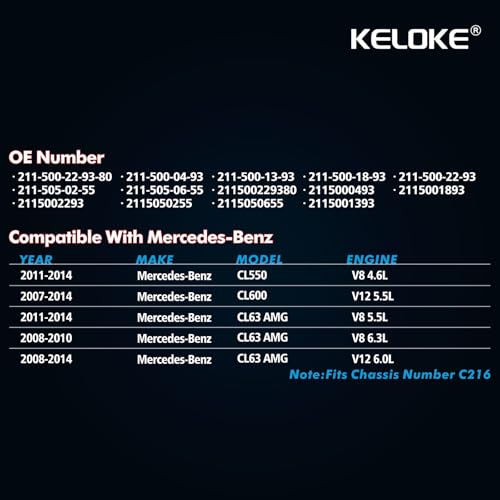 KELOKE Engine Radiator Cooling Fan Assembly Compatible with Mercedes-Benz - size: 211500229380