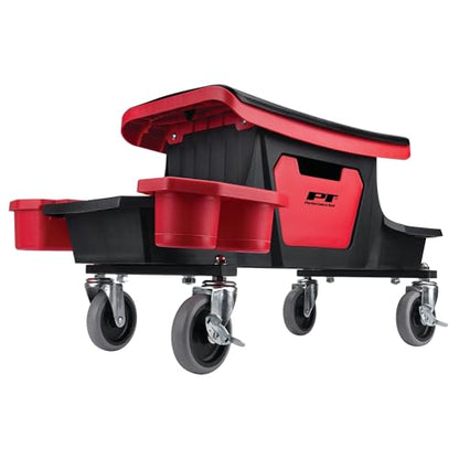 Performance Tool W85035 Rolling Mechanic Shop Stool Seat with Storage - style: Rolling Storage Garage Seat
