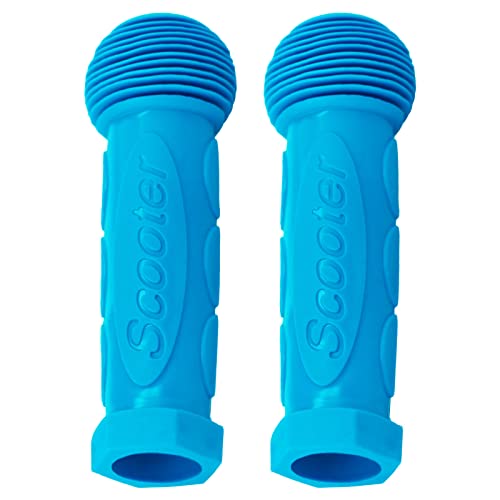 Kids Scooter Handle Grips Replacement Handlebars for 2/3/4 Wheels Child Kick Scooters Bike Rocking Car Push Cart, 9 Color Available, 2-Pack - color: Sky Blue