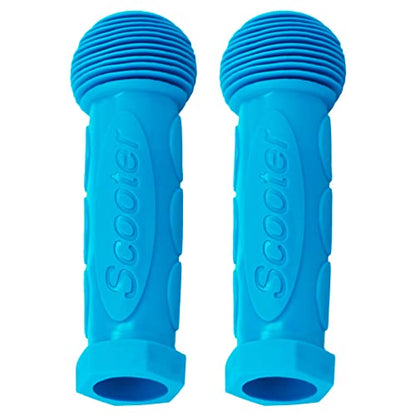 Kids Scooter Handle Grips Replacement Handlebars for 2/3/4 Wheels Child Kick Scooters Bike Rocking Car Push Cart, 9 Color Available, 2-Pack - color: Sky Blue