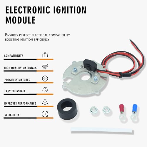 1146A Electronic Ignition Module Harness Waterproof Compatible with Delco 4 Cylinder Distributor Chris Craft Mercruiser OMC Universal Waukesha Allis Chalmers Clark Huster Minneapolis-Moline - size: 1146A