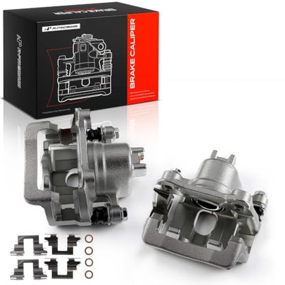 A-Premium Rear Left and Right Side Disc Brake Caliper with Bracket - style: Rear Driver and Passenger Side