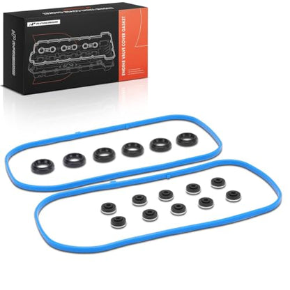 A-Premium Engine Valve Cover Gasket Set, for Oil or Gas Leak Repair