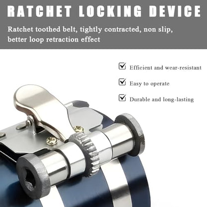 povtii 3" Car Engine Piston Ring Compressor Tool, Vehicle Piston Ring Ratcheting Lock Installer Removal Kit, Compress Pistons with Adjustable Piston Ring Plier, Car Accessories - color: 3 Inch