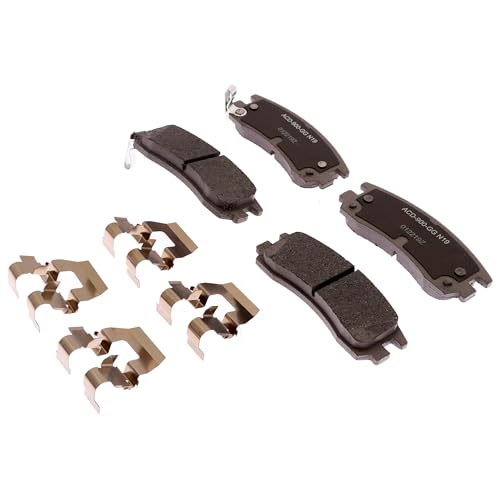 ACDelco Silver Rear Brake Pad Set with Clips 14D698CHF1 | GM 19387623 Ceramic Rear Brake Pads for Select Chevrolet, Chevy, Buick, Oldsmobile, Pontiac, and more