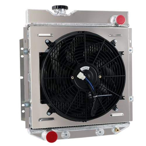 Radiator Compatible with 1965-66 Ford Mustang 60-65 Falcon Mercury Comet AT - size: 4-Row Radiator Fan Relay Kit