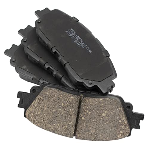 TRQ Front and Rear Brake Pad Set Ceramic Hardware - color: Ceramic, size: BFA82292