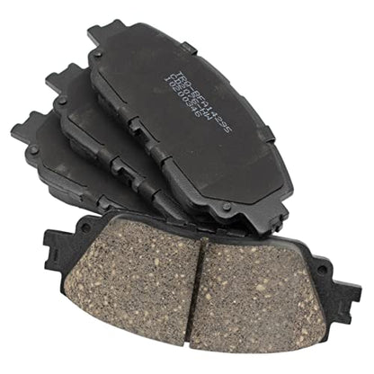 TRQ Front and Rear Brake Pad Set Ceramic Hardware - color: Ceramic, size: BFA82292