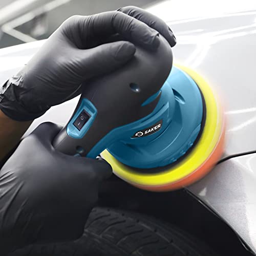 Saker Cordless Buffing Bonnet Pad - 6 Inch 10PCS Polishing Kit for Car Detailing, incl. Sponge for Waxers and Polisher, (X28214)