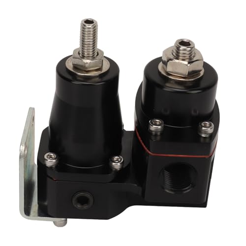 Naroote Fuel Pressure Regulator, 13220 Metal Construction, Adjustable, Carburetor to EFI Conversion, Car Truck