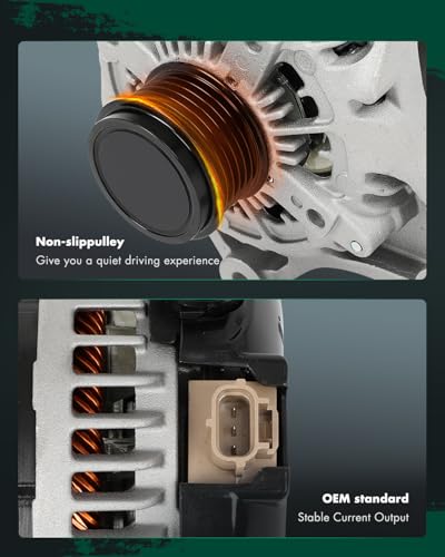 SCITOO 11434 Alternator 12V 195A fit for Ford for E-150 4.6L 2009 - size: Small, style: 11434 Alternator