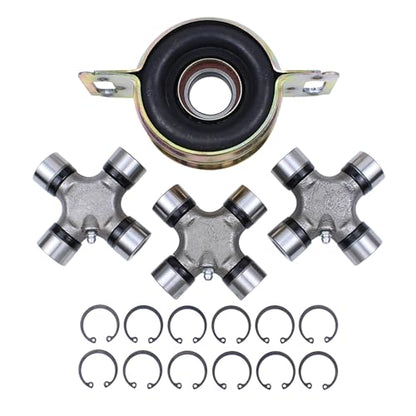 Drive Shaft Center Support Bearing and U-Joints kit for Toyota