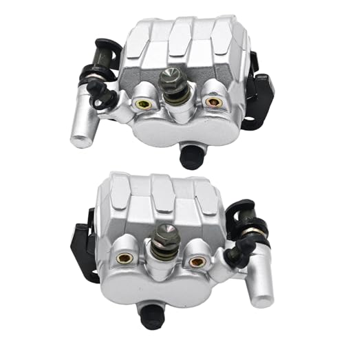 ZUDSKUY Left and Right Front Caliper Set with Pads Replacement 5B4-2580T-01-00 5B4-2580U-01-00 59300-05H00-999 Compatible with Yamaha Rhino 660 2004-2007/700 2008-2013/450 2006-2009