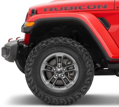 Quadratec '41 17" Alloy Wheel, Gunmetal Gray - 5x5 Bolt Pattern with 5.2" Backspace - 17x8 (+10mm Offset) - Fits Jeep JT, WJ, WK, WK2, JK, JL, JKU, JLU 1999-2022 - Hub Centric Wheel with Center Cap - color: Gunmetal Gray