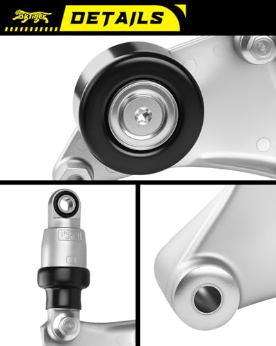 Oktiger 38216 Belt Tensioner Assembly with Pulley for Toyota Camry 2002-2006, for Rav4 2001-2003 2.0L/2004-2005 2.4L, Highlander 2001-2007, Solara 2002-2006, for Scion Tc 2005-2010, OE#1660128021 - size: 38216