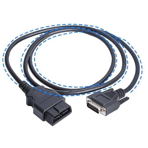 5 Ft OBD2 Male to DB15 Male Main Cable, 16 Pin OBDII Adapter Diagnostic Extension Cord for Diagnostic Tool & Code Reader