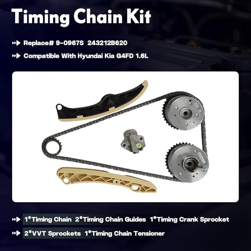 1.6 G4FD Head Gasket Set Timing Chain Kit Crankshaft Piston Con-Rod