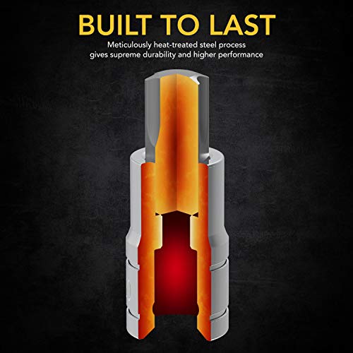 LEXIVON Torx Bit Socket Set, Premium S2 Alloy Steel | 13-Piece Star T8 - T60 Set | Enhanced Storage Case (LX-143) - style: Torx Bit Socket Set