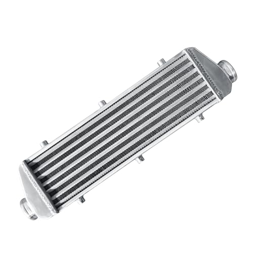Universal Intercooler 23''x7''x2.7" Front Mount Intercooler 2.2'' Inlet and Outlet Aluminum Turbo Intercooler Direct Replacement for Any Turbo Charger system - size: 23''x7''x2.7" 2.2''