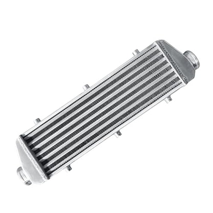 Universal Intercooler 23''x7''x2.7" Front Mount Intercooler 2.2'' Inlet and Outlet Aluminum Turbo Intercooler Direct Replacement for Any Turbo Charger system - size: 23''x7''x2.7" 2.2''