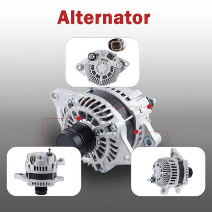 04801490AA Alternator Compatible with 2009-2020 Dodge Journey 2.4L - color: 2009-2020 Dodge Journey