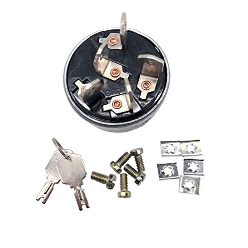 272041 Ignition Switch for Hyster 2394129 Clark D147482 Daewoo Forklift 108066, Silver, Ignition, Manual