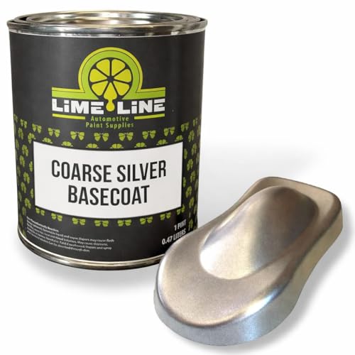 LiME LiNE Automotive Coarse Silver Basecoat Paint - 1 Pint - color: Coarse Silver
