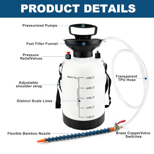 5L Transmission Fluid Pump, Gear Oil Pump, Oil Transfer Pump for ATF - size: Fluid Pump - 5L
