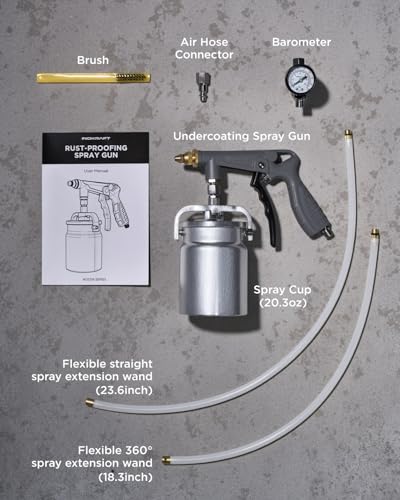 InoKraft Undercoating Spray Gun Kit with Suction Feed Cup - size: Spray Cup Model