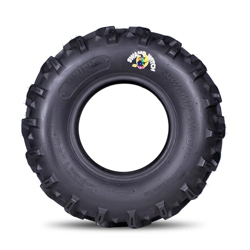 Deestone 27x10.00-12 D932 Swamp Witch Tire – 56F 27x10x12 – 6 Ply T/L – ATV Off-Road Traction Tire/Keychain Package - size: 27x10.00-12