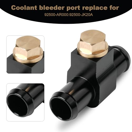 Heater Hose Connector with 2PCS Clamps Replace 92500-AR000 & 92500-JK20A