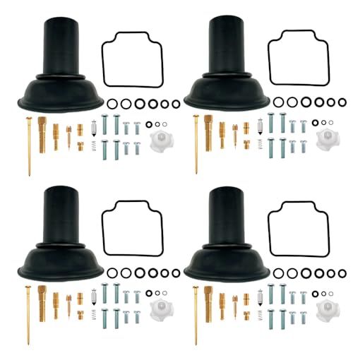 4-Pack Carb Repair Kits Carburetor Rebuild Kit with Diaphragm Replacement for Honda Nighthawk 750 CB750 1991-2003