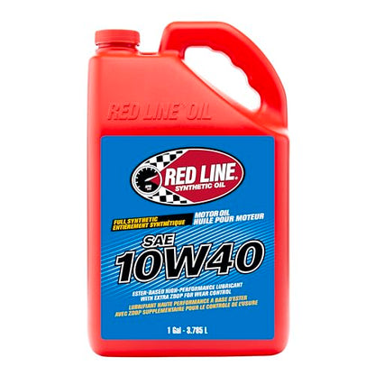 Red Line 11405 SAE 10W40 Fully Synthetic Motor Oil - Gallon (4 Pack) - size: Gallon Pack of 4