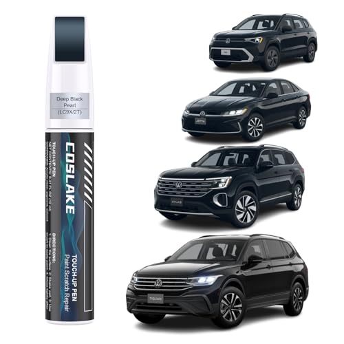 Car Touch Up Paint(Deep Black Pearl(LC9X/2T)) for Volkswagen - color: Deep Black Pearl(LC9X/2T) for 2024 Tiguan/2025 Atlas/2025 Jetta/2025 Jetta GLI/2025 Taos/2025 Atlas Cross Sport/2024 ID.4/2025 ID. Buzz/2024 Golf R