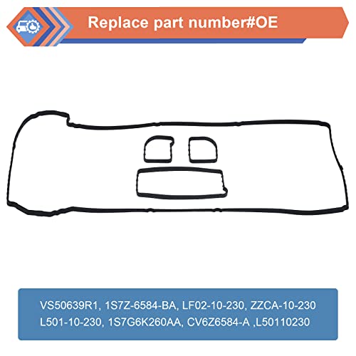 Engine Valve Cover Gasket Compatible with Ford Mazda Mercury Vehicle
