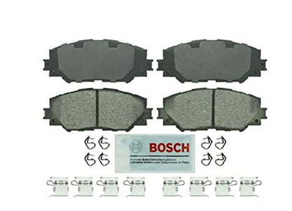 BOSCH BE1210H Blue Ceramic Disc Brake Pad Set with Hardware - Front