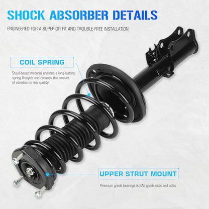 ILONPA Rear Struts Shocks & Sway Bar Links for 2004 2005 2006 Toyota Camry