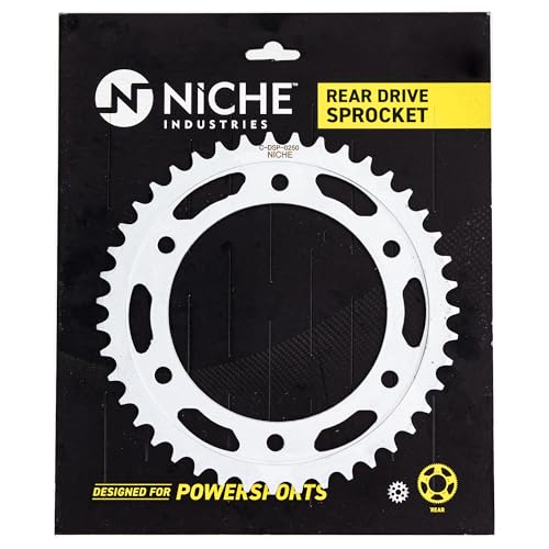 NICHE Drive Sprocket Chain Combo for Honda CBR600RR Front 16 Rear 43 Tooth 525HZ Standard 112 Links - size: Standard Chain