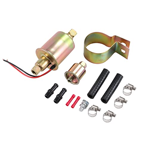 JDMSPEED New Universal Electric Fuel Pump For Gas Diesel Marine Carbureted E8016S - size: E8016S (2.5-4.5 PSI)