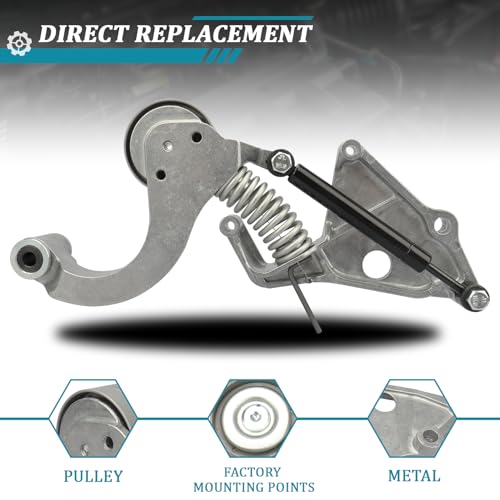 IRONTEK 38404 Belt Tensioner Pulley Assembly Fit for Mini Cooper 2002 2003 2004 2005 2006 2007 2008# 11287509476, 11288620210, 5340159100, 7509476, 19194708 - size: 38404