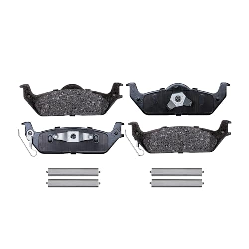 Detroit Axle - 4pc Brake Pads for 2009 Ford F-150, 4 Front and Rear Ceramic - size: 4P280004/Kit