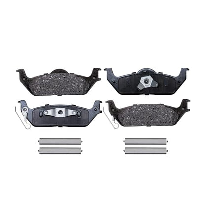 Detroit Axle - 4pc Brake Pads for 2009 Ford F-150, 4 Front and Rear Ceramic - size: 4P280004/Kit