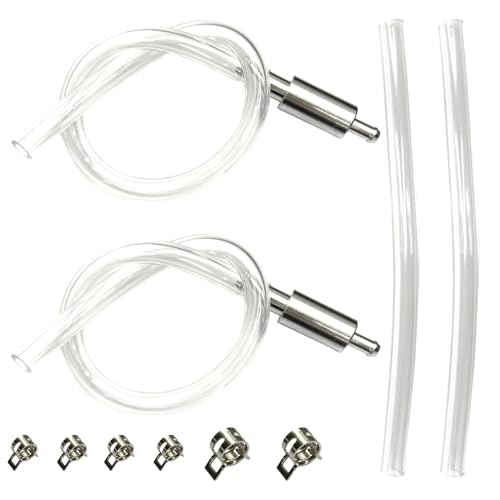 2 PCS Brake Bleeder Hose, One Way Check Valve Tube Bleeding Tool for Motorcycle Clutch, Brake Bleeder Kit Hydraulic System Clutch Brake Exhaust Parts, Motorbike Accessories