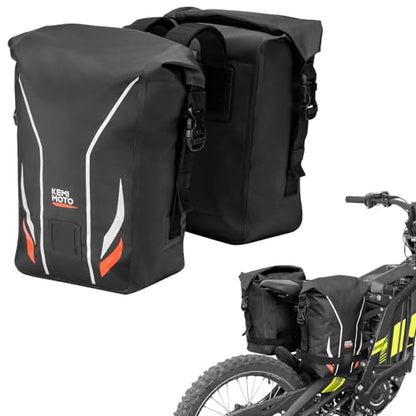 KEMIMOTO 12L Waterproof Motorcycle Saddlebags Luggage Bag
